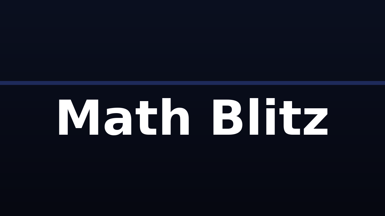 Math Blitz